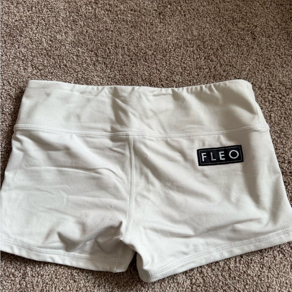 Fleo Women's Athletic Cream Shorts